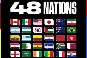 48队狂欢！世界杯倒计时48天海报：剑指巅峰荣耀，等待盛夏狂欢