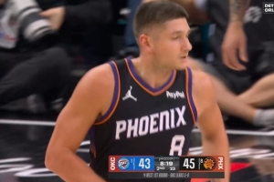 猝不及防的一波！太阳连中三分球&阿伦突破上篮反超雷霆